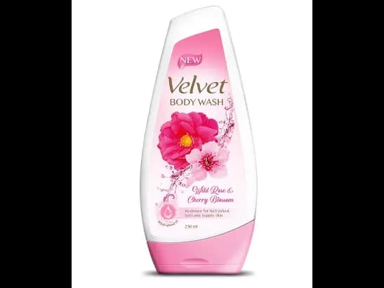 Velvet Body Wash, Wild Rose & Cherry Blossom - 250.00 ml