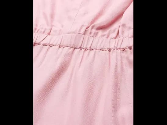 Women Pink Solid A-Line Dress (2)