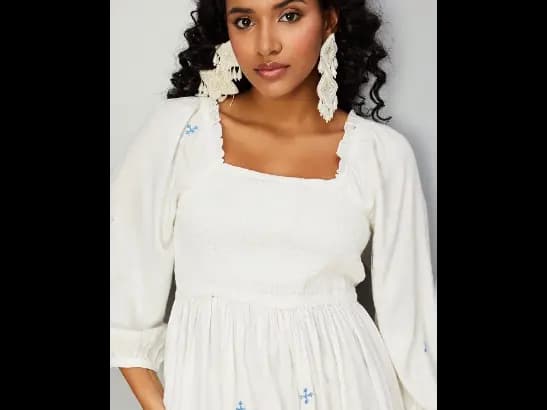 Women Floral Print Fit & Flare Dress (2)