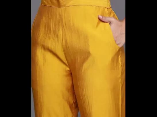 Regular Sequinned Kurta with Trousers Dupatta (6)