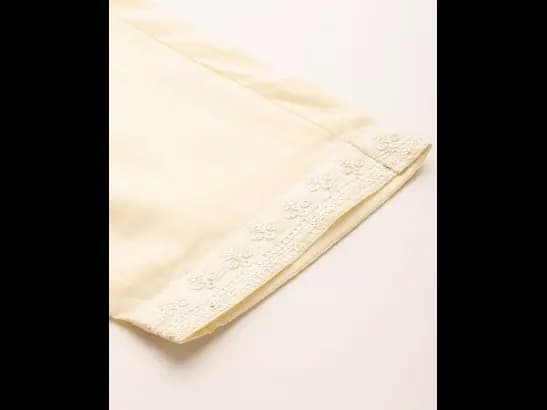 Ethnic Motifs Embroidered Thread Work Kurta With Trousers & Dupatta (4)