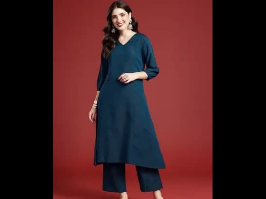 Panelled Kurta with Trousers