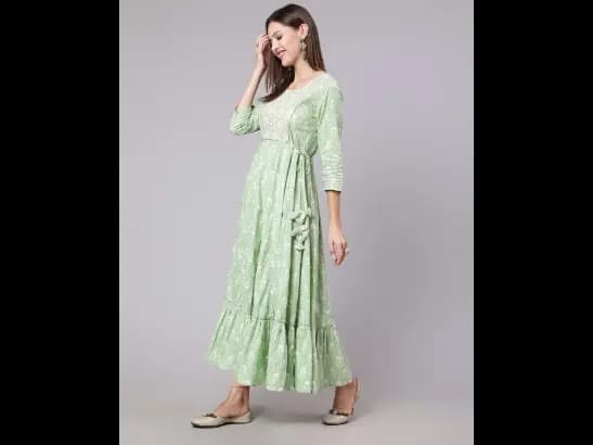 Floral Print Anarkali Kurta (3)