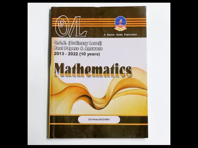 Mathematics English Medium – O/L Past Papers – Master Guide