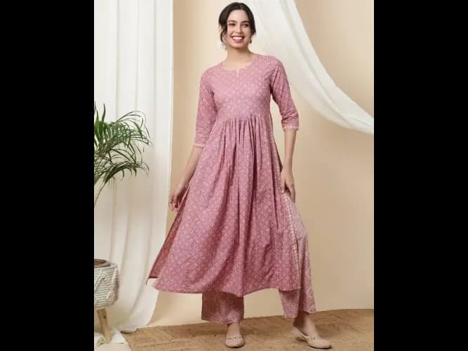 Women Printed Straight Kurta Set