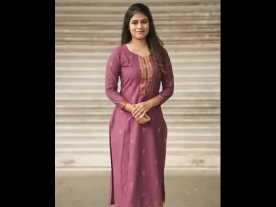 Straight cut Kurti with Side Slit