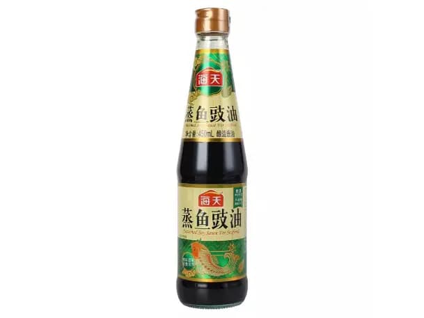 Chinese steamed fish with soy sauce