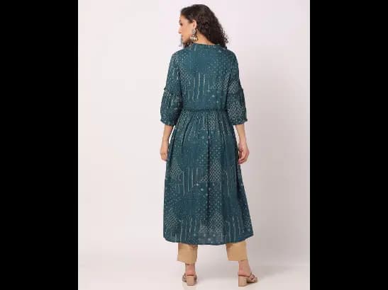 Printed A-Line Kurta (3)