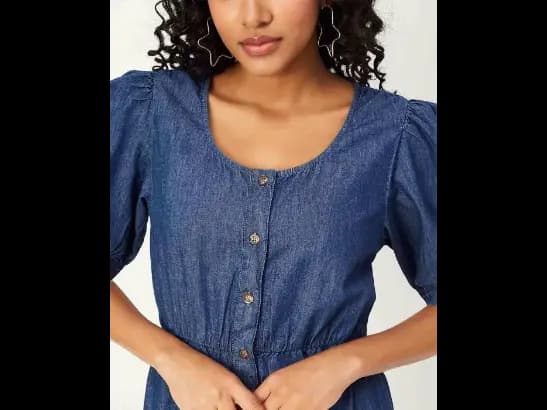 Round-Neck A-Line Dress (3)