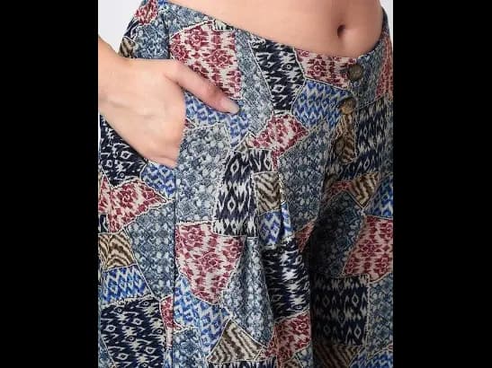 Printed Pure Cotton Top And Palazzos Co-Ords (4)