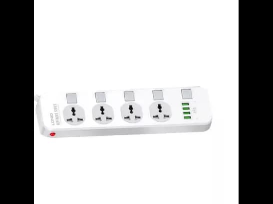 LDNIO SC4408 4 Power Socket 4 USB 2500W Extension Power Cord - PC housing Master switch 2m heavy duty power cord with 3 Months Warranty (2)