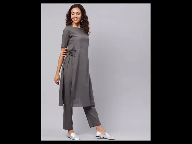 Straight Kurta Suit Set with Tie-U (5)