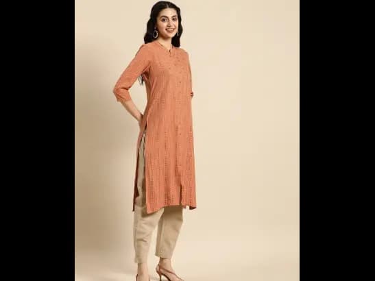 Woven Design Kurta (2)