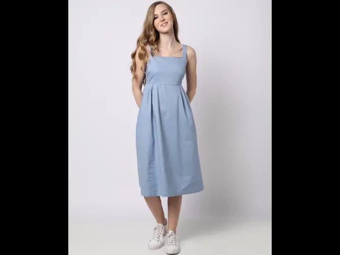 A-Line Dress with Insert Pockets