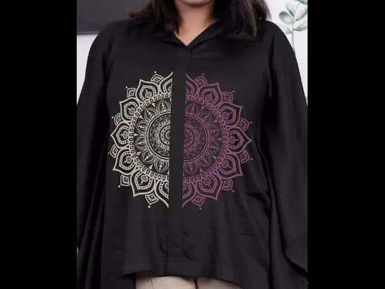 Ethnic Printed Kimono Sleeves Kaftan Top (5)