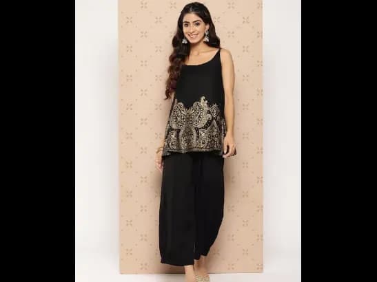 Ethnic Motifs Print Kurti with Palazzos