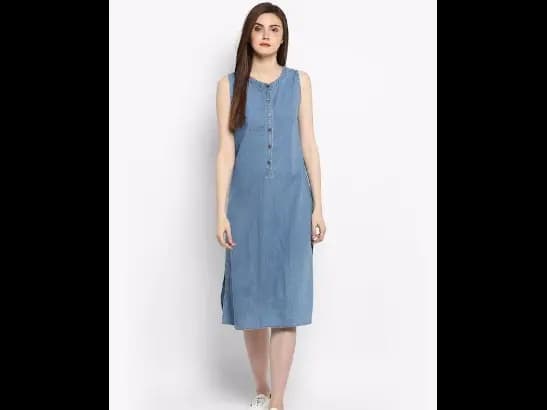Denim Blue Shirt Dress