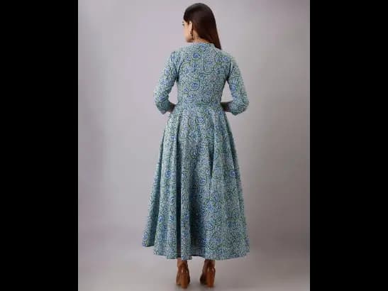 Floral Printed Fit And Flare Dress (4)