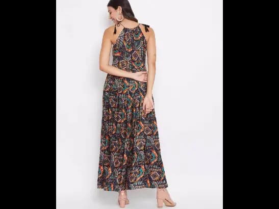 Strappy A-line Maxi Dress (3)