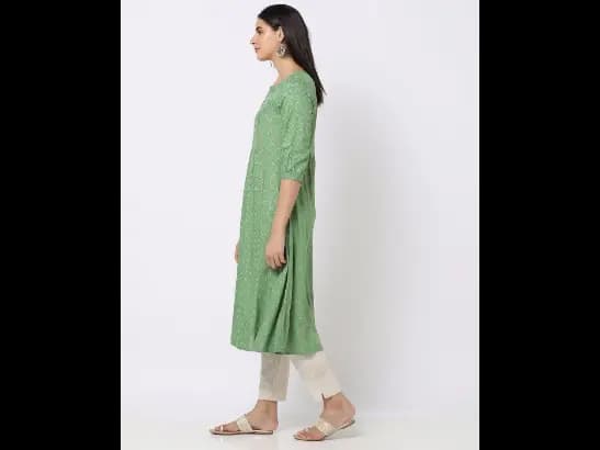 Bandhani Print A-Line Kurta (3)