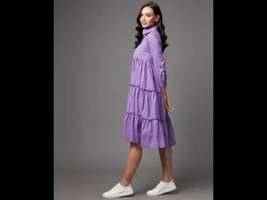 Pleated Shirt Dress (2)