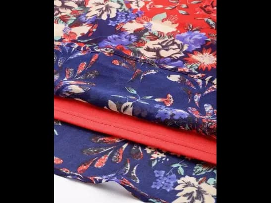 Floral Print Georgette Fit & Flare Midi Dress (3)