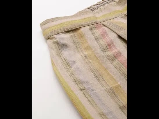 Beige Pure Cotton Kurta   Trousers (4)