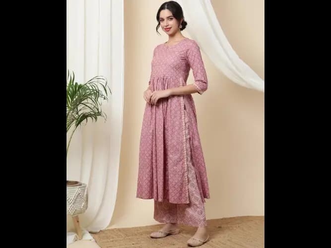 Women Printed Straight Kurta Set (6)