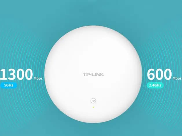 TP-LINK TL-AP1900GE易展版AC1900双频双千兆吸顶式无线AP小型分布式路由器