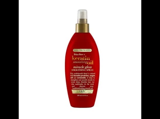 OGX FRIZZ - FREE + KERATIN SMOOTHING OIL MIRACLE GLOSS SMOOTHING SPRAY 200ML