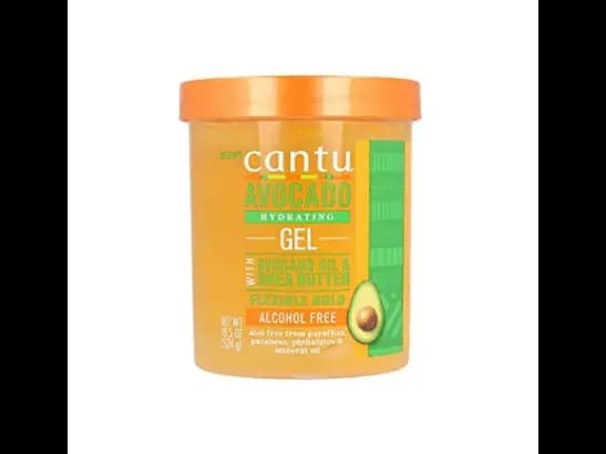 CANTU AVOCADO HYDRATING GEL FLEXIBLE HOLD AVOCADO OIL & SHEA BUTTER 524G
