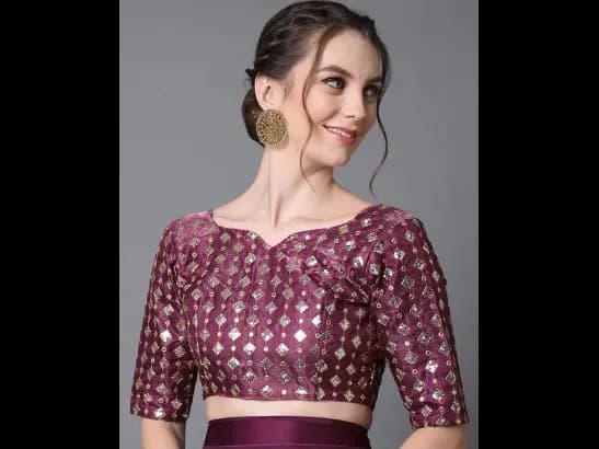 Burgundy Striped Chettinad Saree (4)