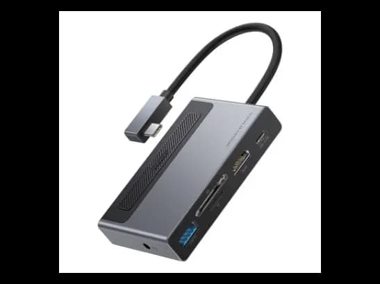 Baseus 6 in 1 Type-C HUB with a Retractable Clip Standard Edition Space Gray- 6 Months Warranty