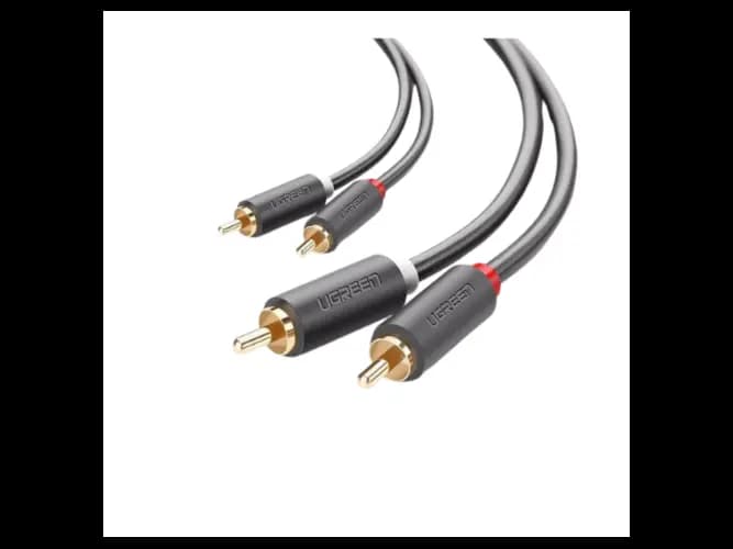 Ugreen 10520 2RCA Male To 2RCA Male Cable 5m – Black (2)