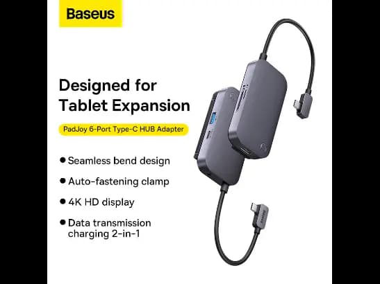 Baseus 6-Port PadJoy Type-C HUB Adapter - WKWJ000113 (4)