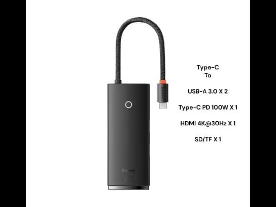 Baseus 6 in 1 Lite Air Joy Type-C HUB Docking Station – 6 Months Warranty (2)