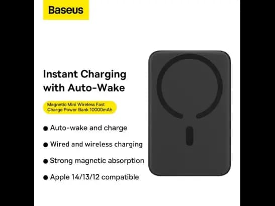 Baseus 10000mAh 20W Magnetic Mini Wireless Fast Charge Power Bank – 6M (5)