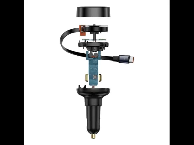 Baseus 60W Enjoyment Pro Car Charger C Retractable Type-C Cable (4)