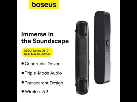 Baseus AeQur DS10 Mini Soundbar Cluster Black – 6 Months Warranty (5)