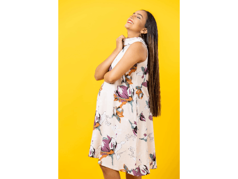 KEMI SPARK OF JOY - POCKETED MATERNITY / NURSING DRESS (3)