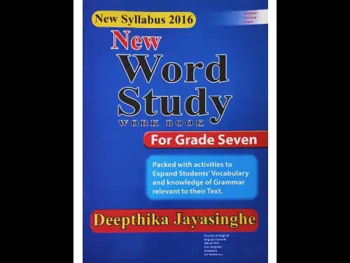 New Word Study Work Book – New Syllabus 2016 – Grade 7