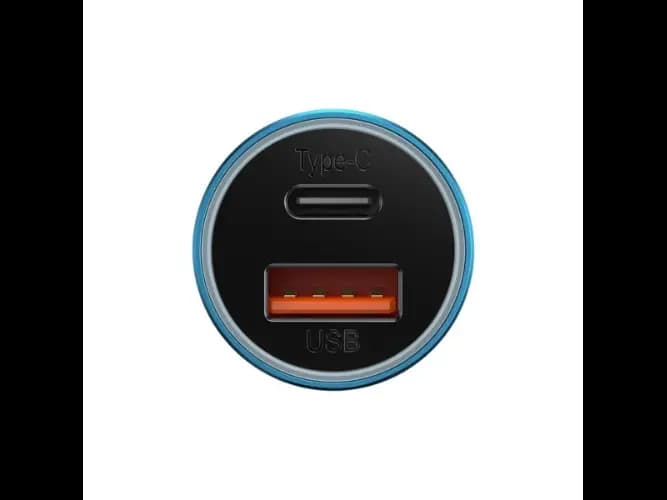 Baseus U C 60W Golden Contactor Max Dual Fast Charger Car Charger Blue – CGJM000103 – 6 Months Warranty (2)