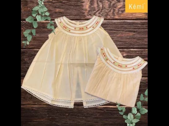 KEMI OLIVIA | NEWBORN DRESS | 100% COTTON | EXPORT QUALITY (4)