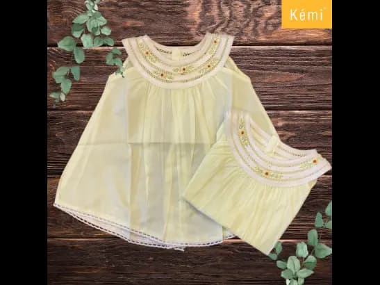 KEMI OLIVIA | NEWBORN DRESS | 100% COTTON | EXPORT QUALITY (2)
