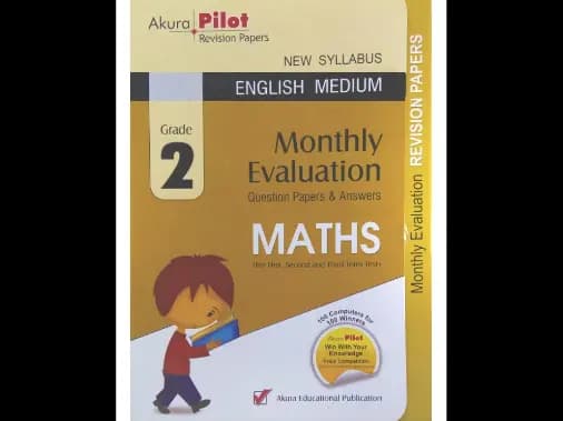 Grade 2 Maths Monthly Evaluation (Question Papers and Answers) English Medium