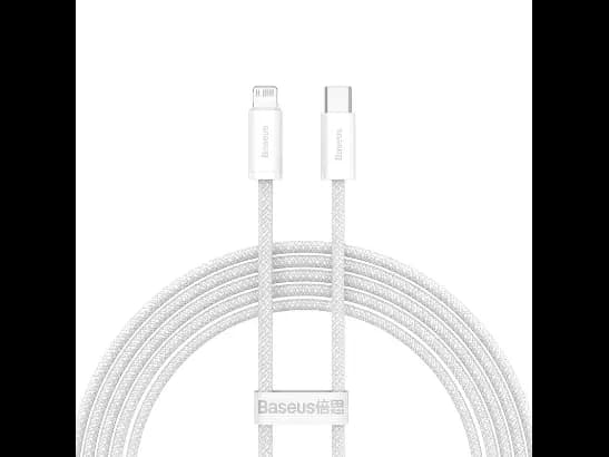 Baseus Dynamic Series 2M Fast Charging Data Cable Type-C to Lightning 20W White – CALD000102 – 6 Months Warranty