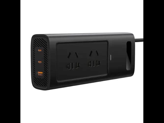 Baseus Power Inverter Pro 150W Car Current Converter – Black- 6 Months Warranty (4)