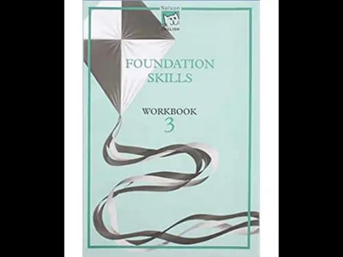 English Foundation Skills Work Book 3 (Nelson)