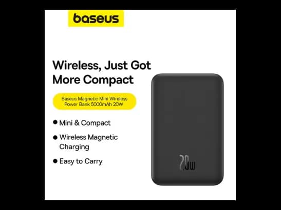 Baseus 5000mAh 20W Magnetic Mini Wireless Power Bank Black (4)