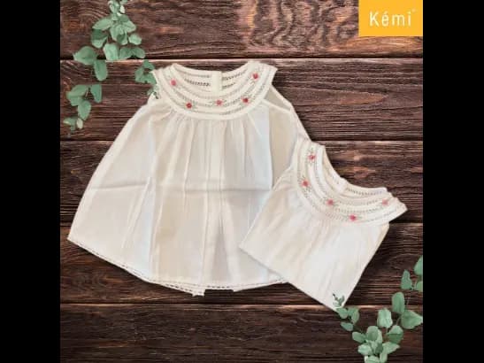 KEMI OLIVIA | NEWBORN DRESS | 100% COTTON | EXPORT QUALITY (5)